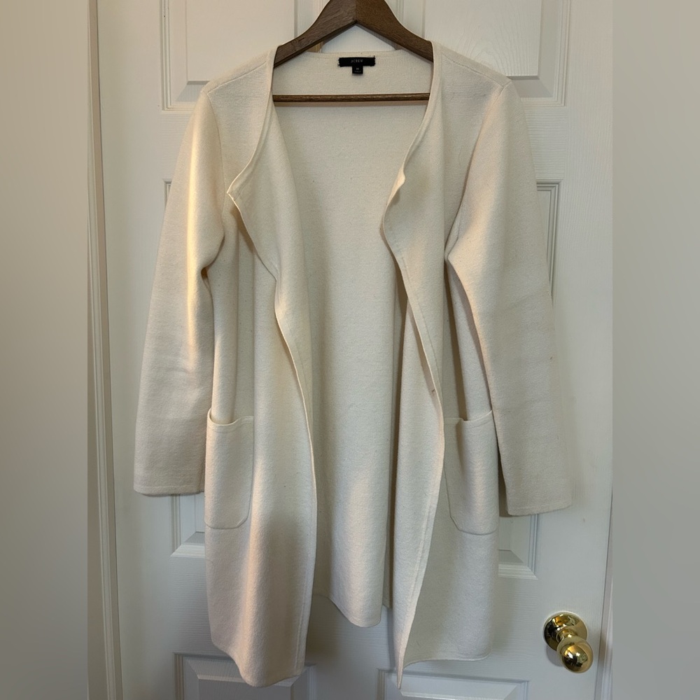 JCrew Vanessa Coatigan White/Off white
